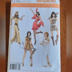 Simplicity sewing pattern dress costumes #1770, sz: 8-16, NEW!